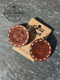 "Laramie" Handmade Leather Earrings