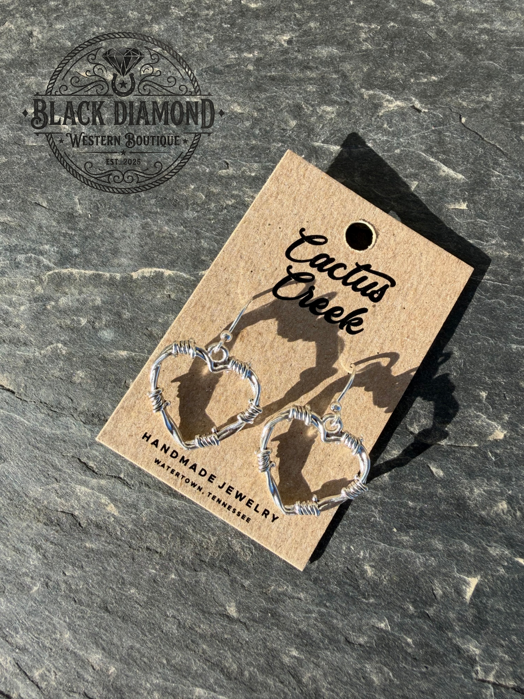 Barbed Wired Heart Earring