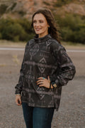 Berlin Aztec mock neck